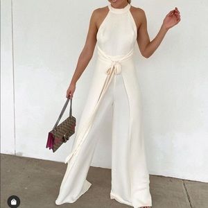 BNWT SHONA JOY Lautner Jumpsuit in Cream